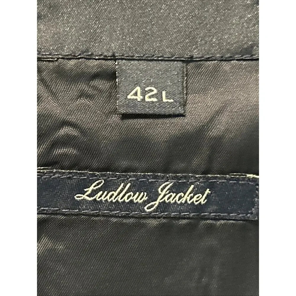 J Crew Ludlow Blazer Mens 42L Gray 100% Yorkshire Tweed Wool By Moon England
